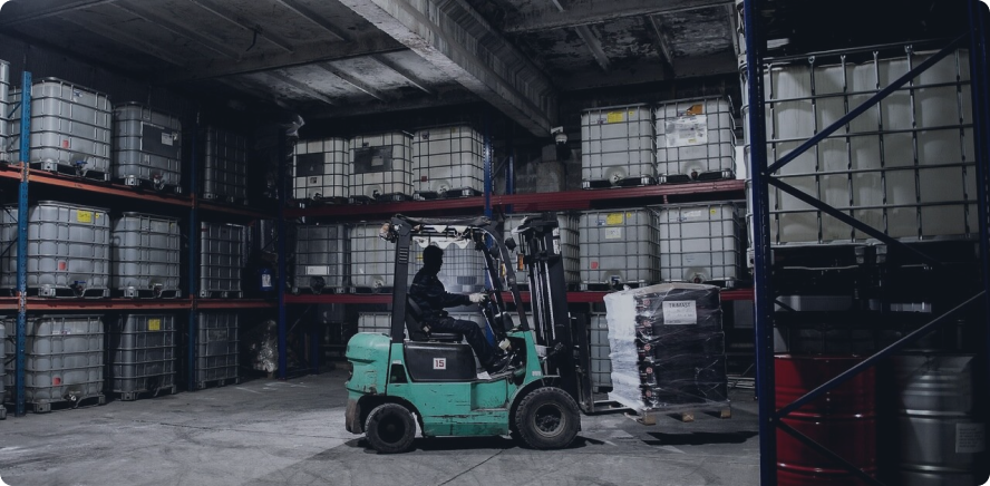 TRI warehouse and materials operation